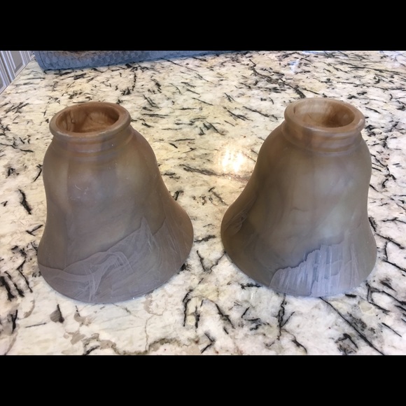 Other 2 Decorative Brown Glass Vanity Globes Poshmark